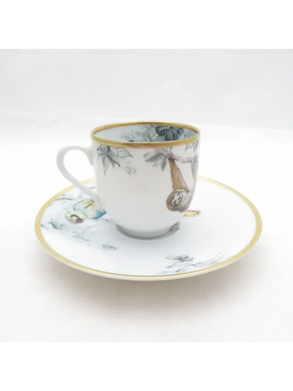 Hermes Carnets d'Equateur Coffee Cup & Saucer
